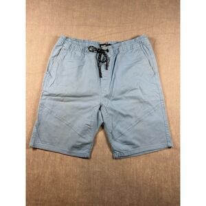 Sovereign State Mens XL Light Blue Drawstring Elastic Waist Casual Shorts